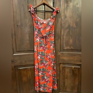 Auguste floral off the shoulder maxi dress